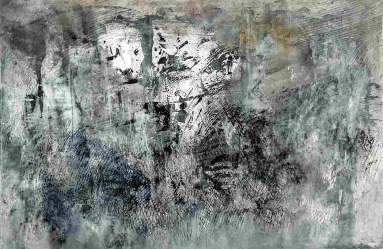 oT. / untitled (23-1709) Décalcomanie, 2023